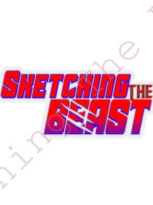 Sketching The Beast Kiss Cut Sticker